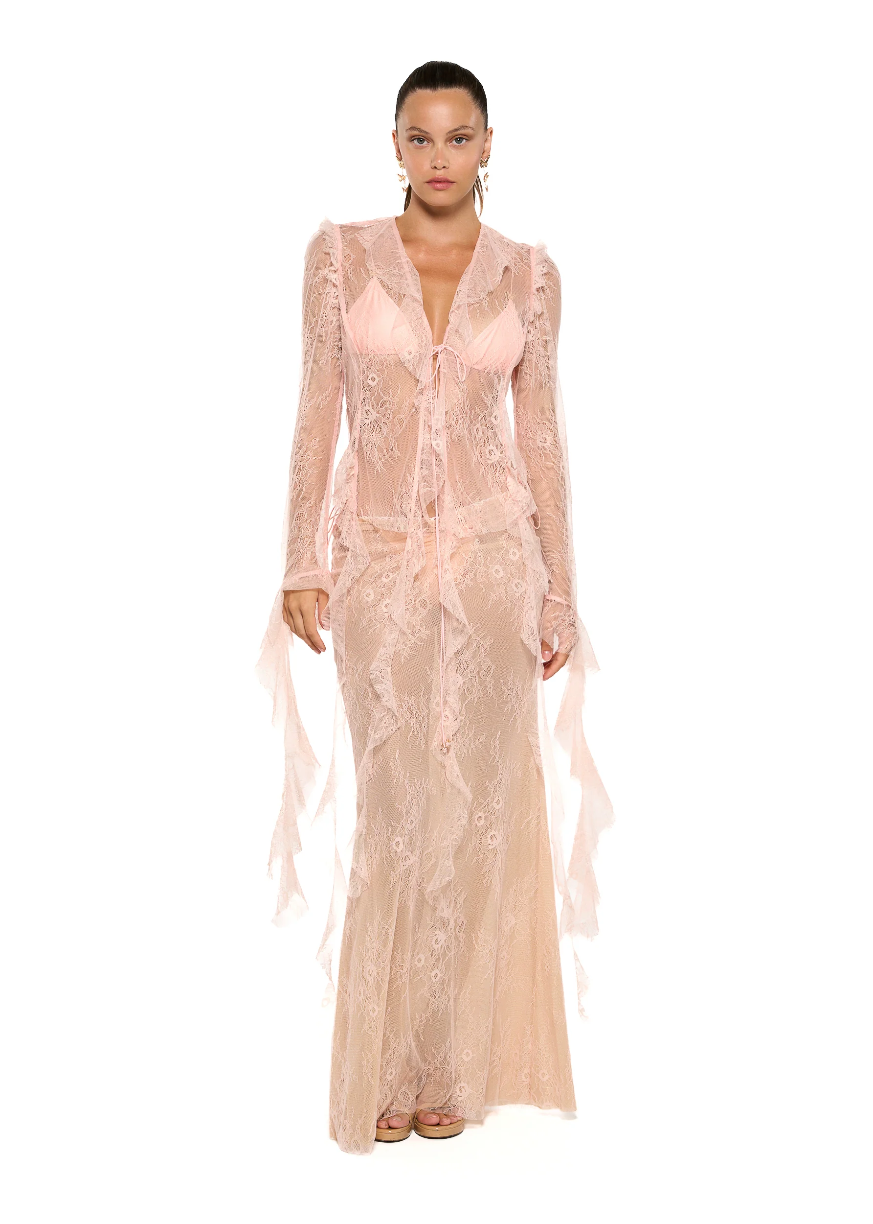 ALANA PEACH LACE - SHIRT - Image 4